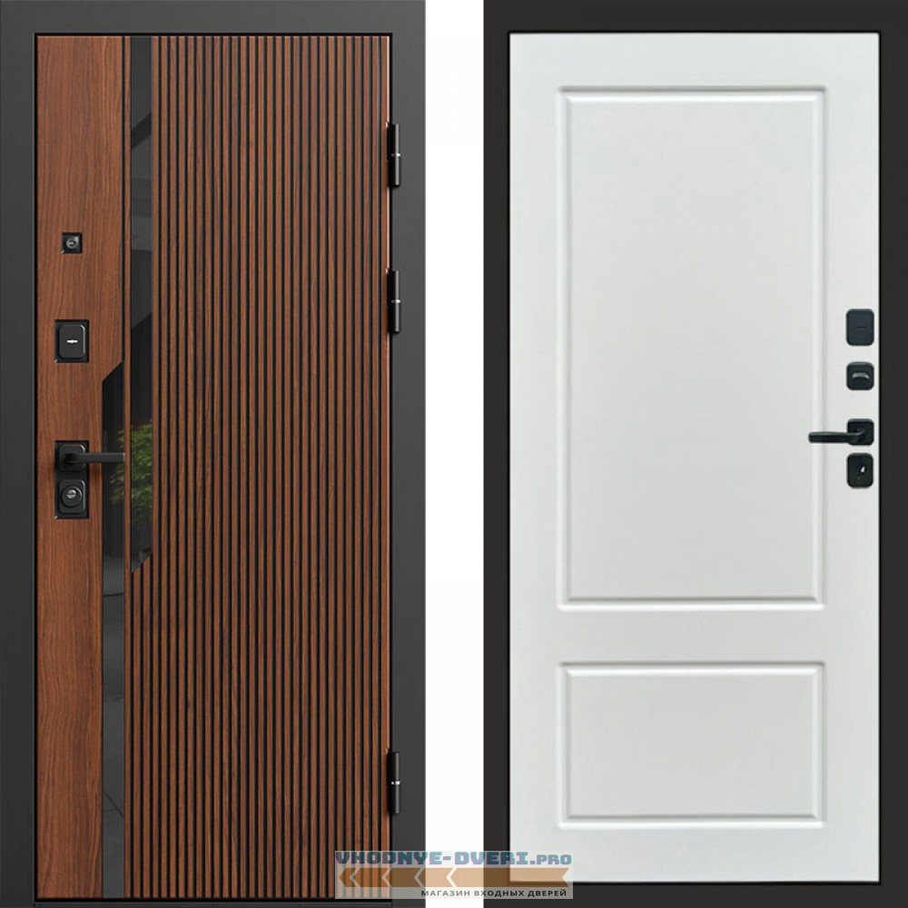 Дверь входная Termo Door Флекс Бетон Марсель Белый софт